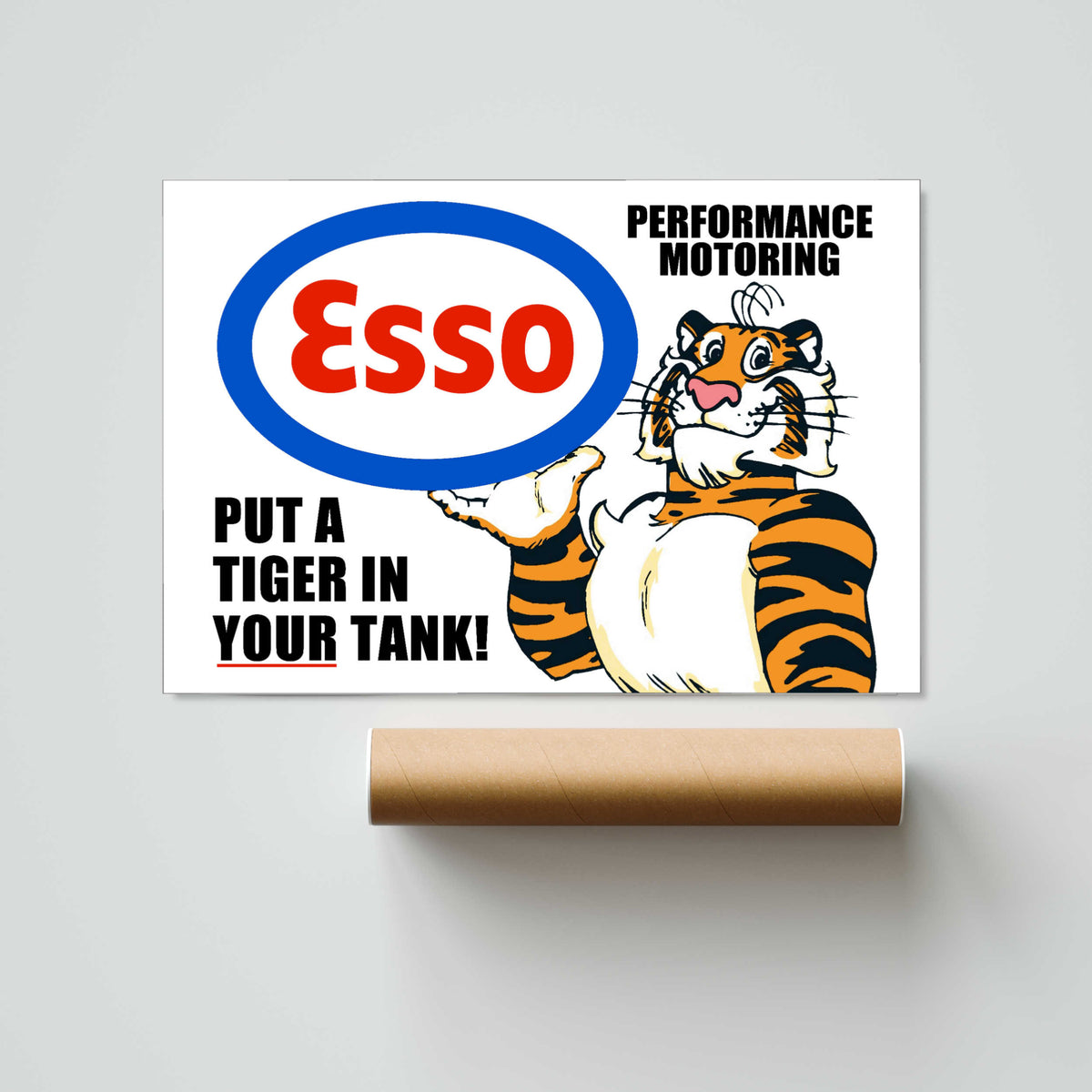 Esso Tiger Paper Poster