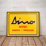 Ferrari Dino Paper Poster