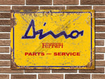 Ferrari Dino Metal Sign