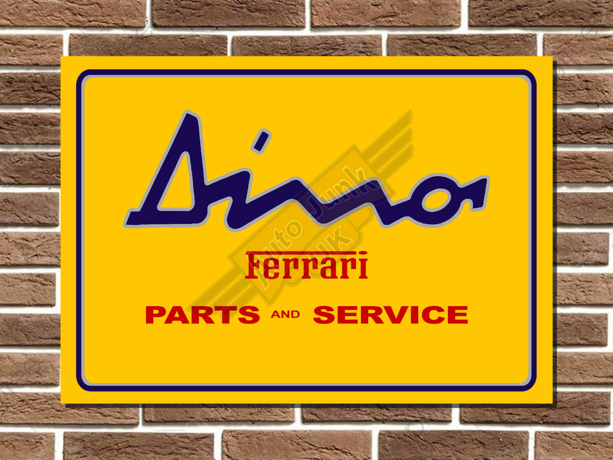 Ferrari Dino Metal Sign