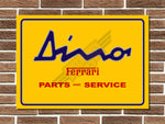 Ferrari Dino Metal Sign