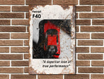 Ferrari F40 Metal Sign