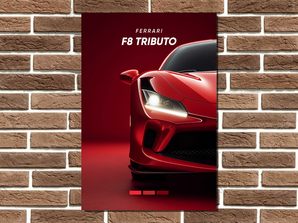 F8 Tributo Metal Poster Print