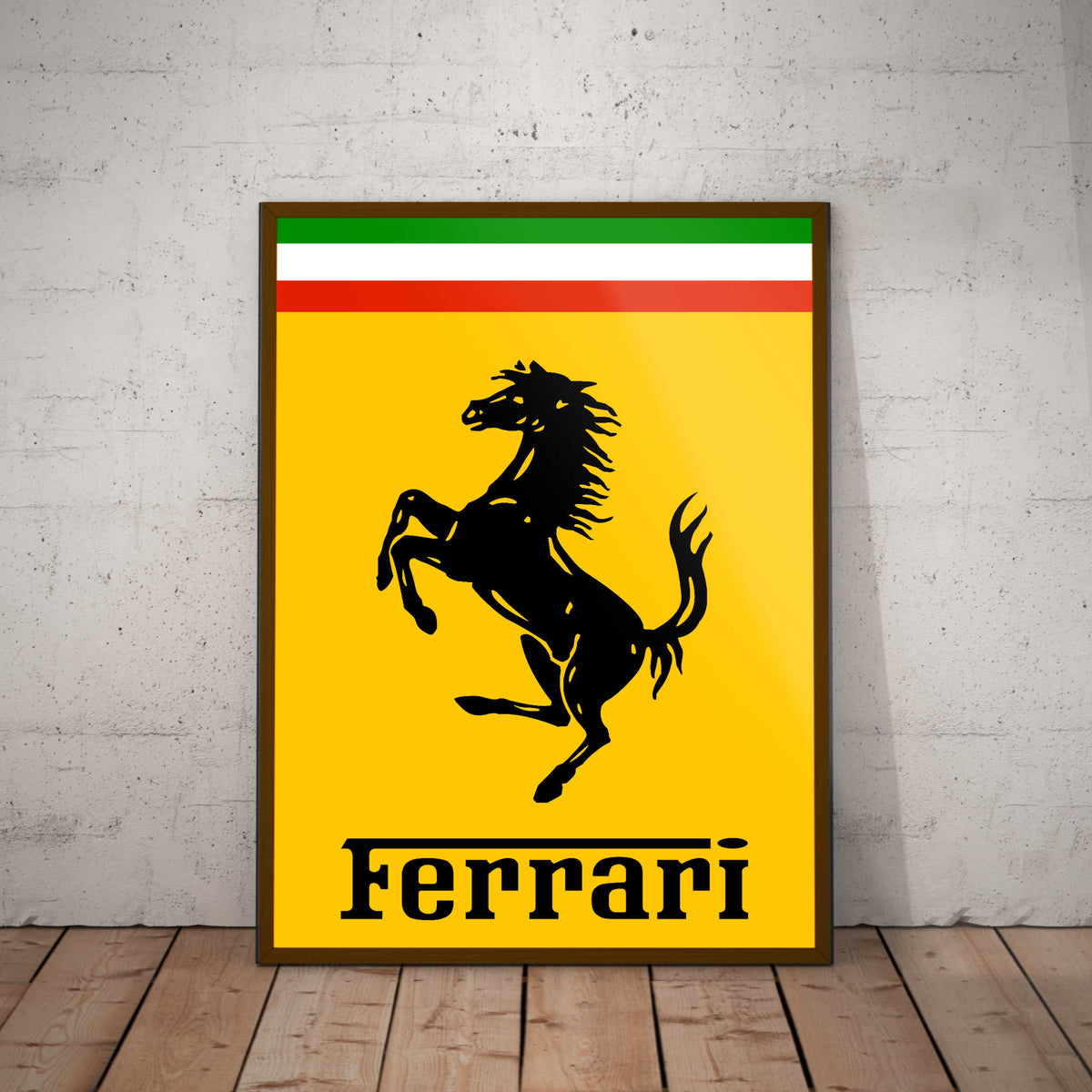 Ferrari Paper Poster