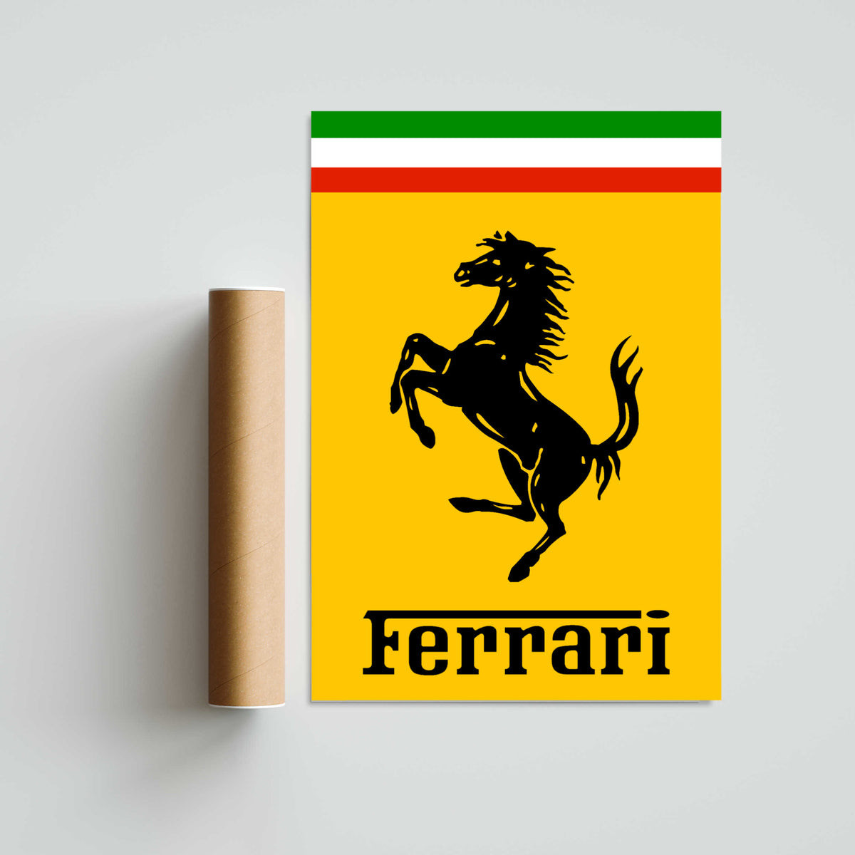 Ferrari Paper Poster
