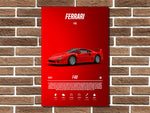 F40 Metal Poster Print