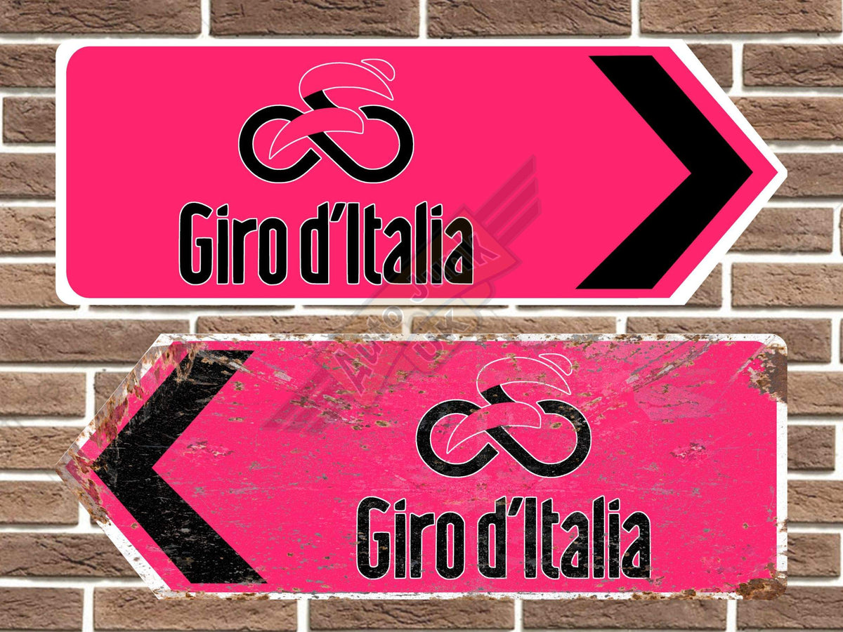 Giro d'Italia Metal Road Sign