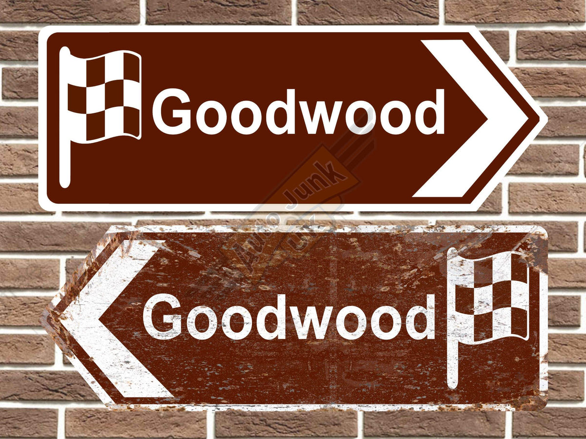 Goodwood Motor Circuit Metal Road Sign