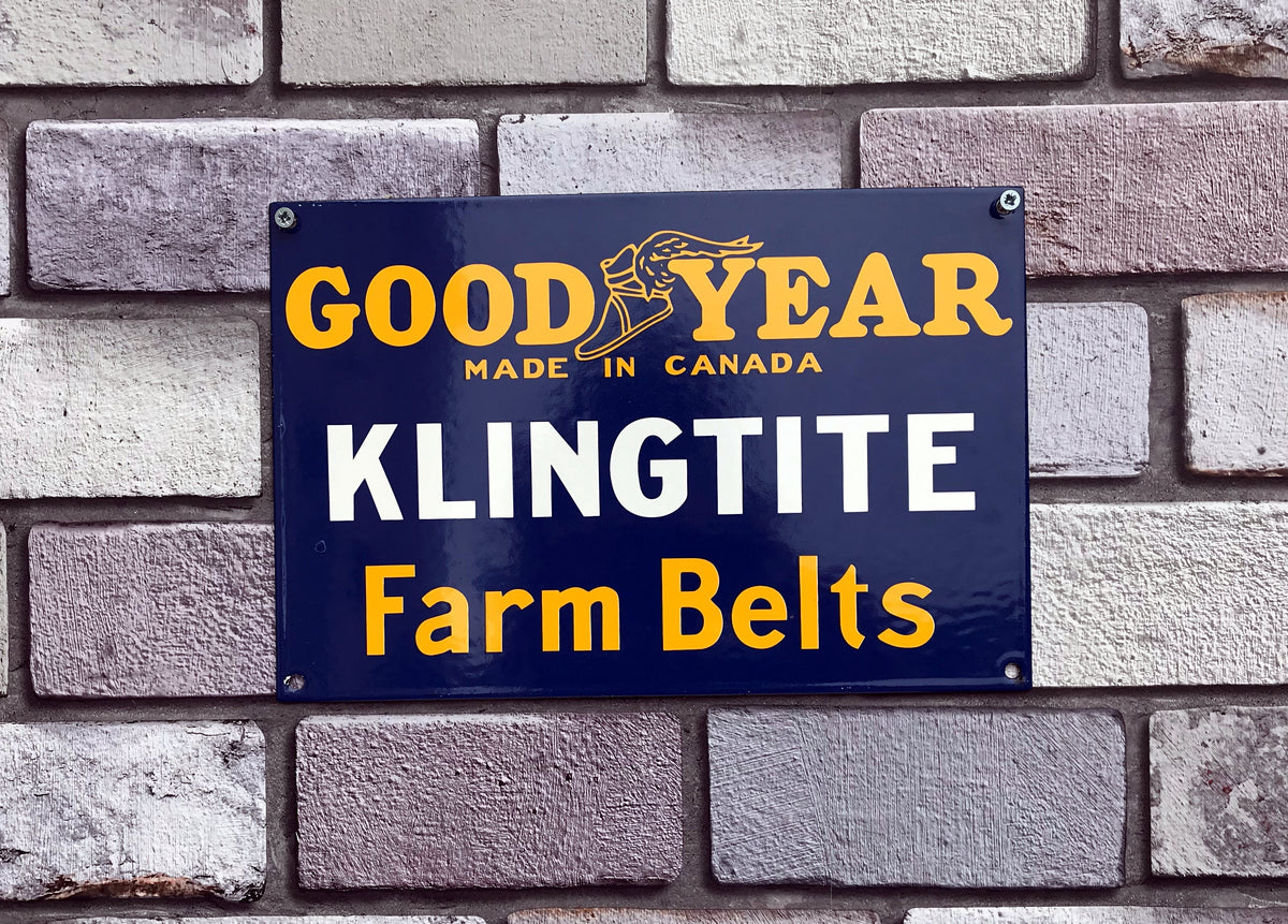 Goodyear Enamel Sign