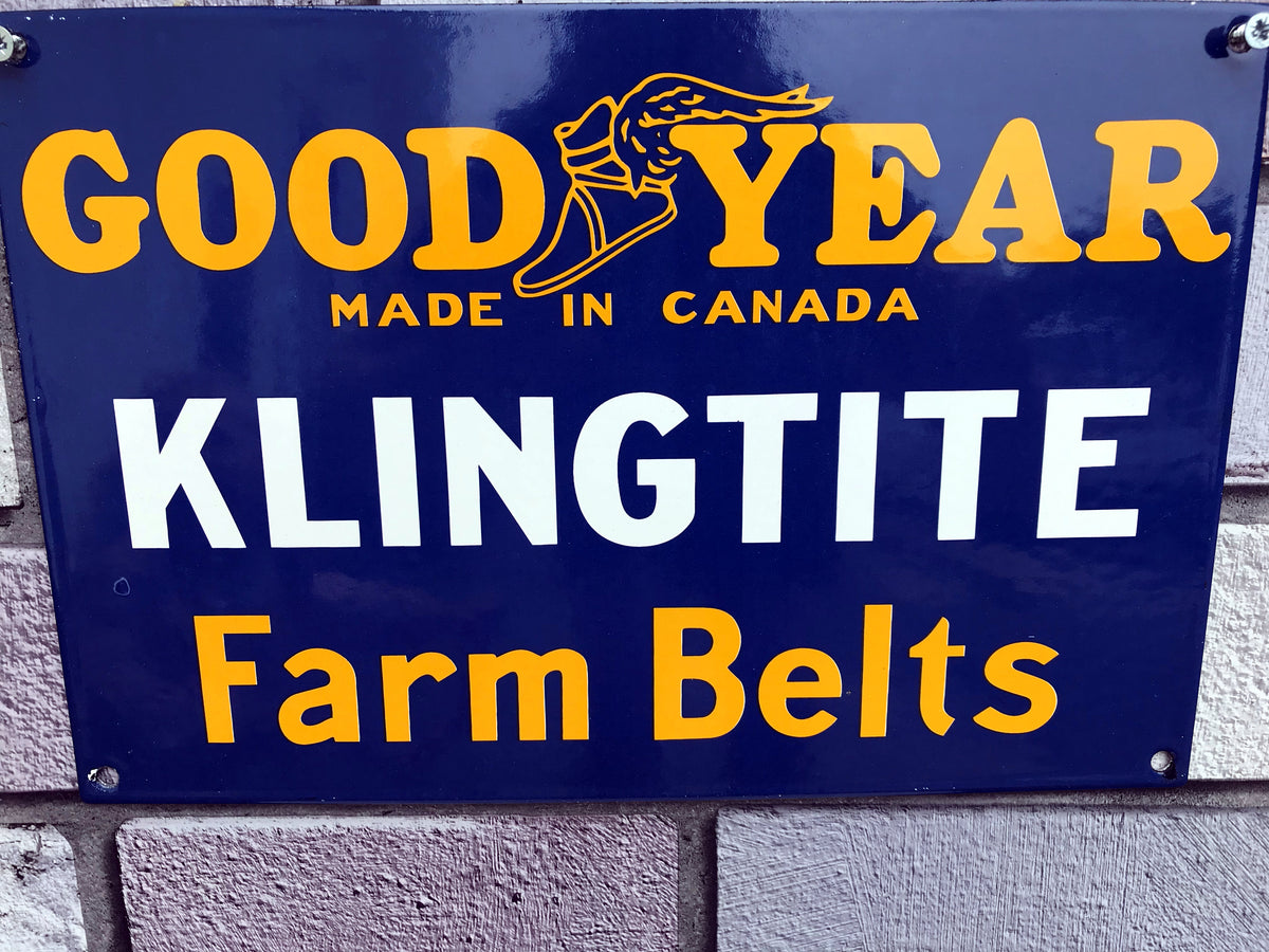 Goodyear Enamel Sign