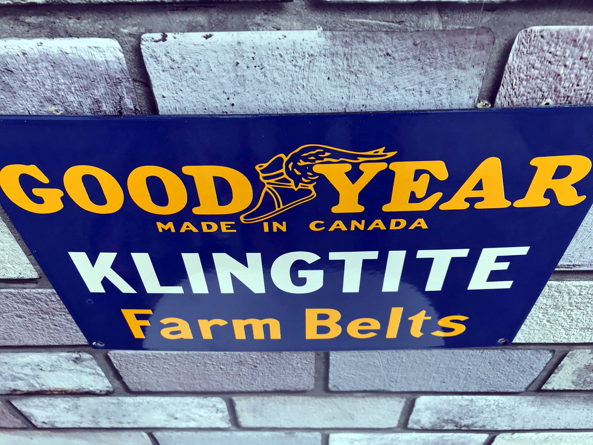 Goodyear Enamel Sign