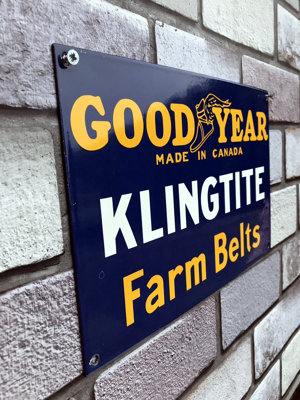 Goodyear Enamel Sign