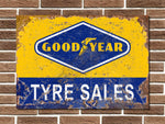 Goodyear Tyre Sales Metal Sign