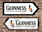 Guinness Metal Direction Arrow Sign
