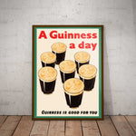 Guinness a Day Paper Poster