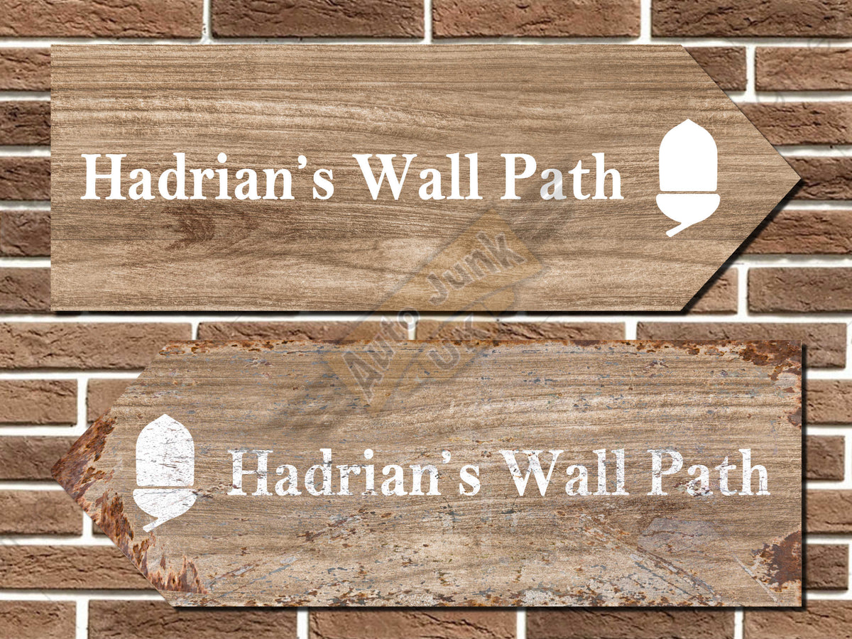 Hadrian's Wall Path Metal Road Sign