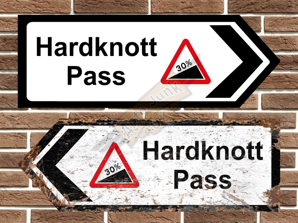 Hardknott Pass Metal Road Sign