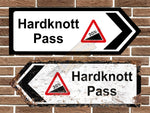 Hardknott Pass Metal Road Sign