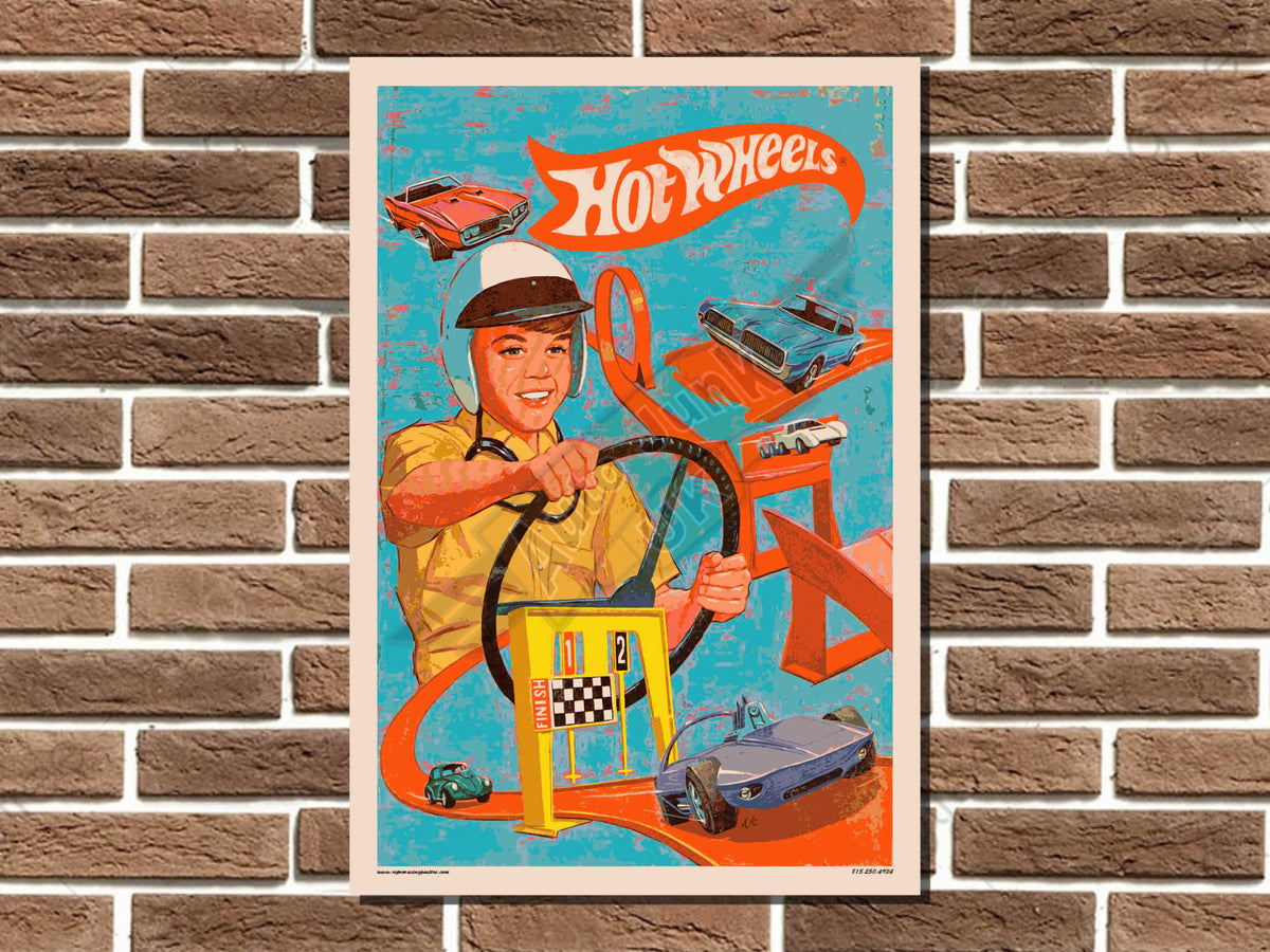 Hot Wheels Track Metal Sign