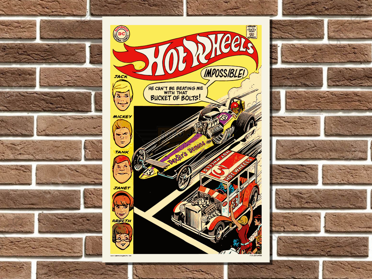 Hot Wheels Metal Sign
