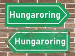 Hungaroring Race Circuit Metal Road Sign