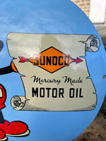 Sunoco Mickey Mouse Enamel Sign