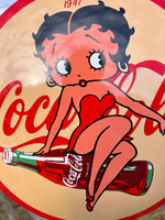 *CLEARANCE* Coca Cola Betty Boop Enamel Sign