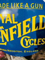 Royal Enfield Cycles Enamel Sign