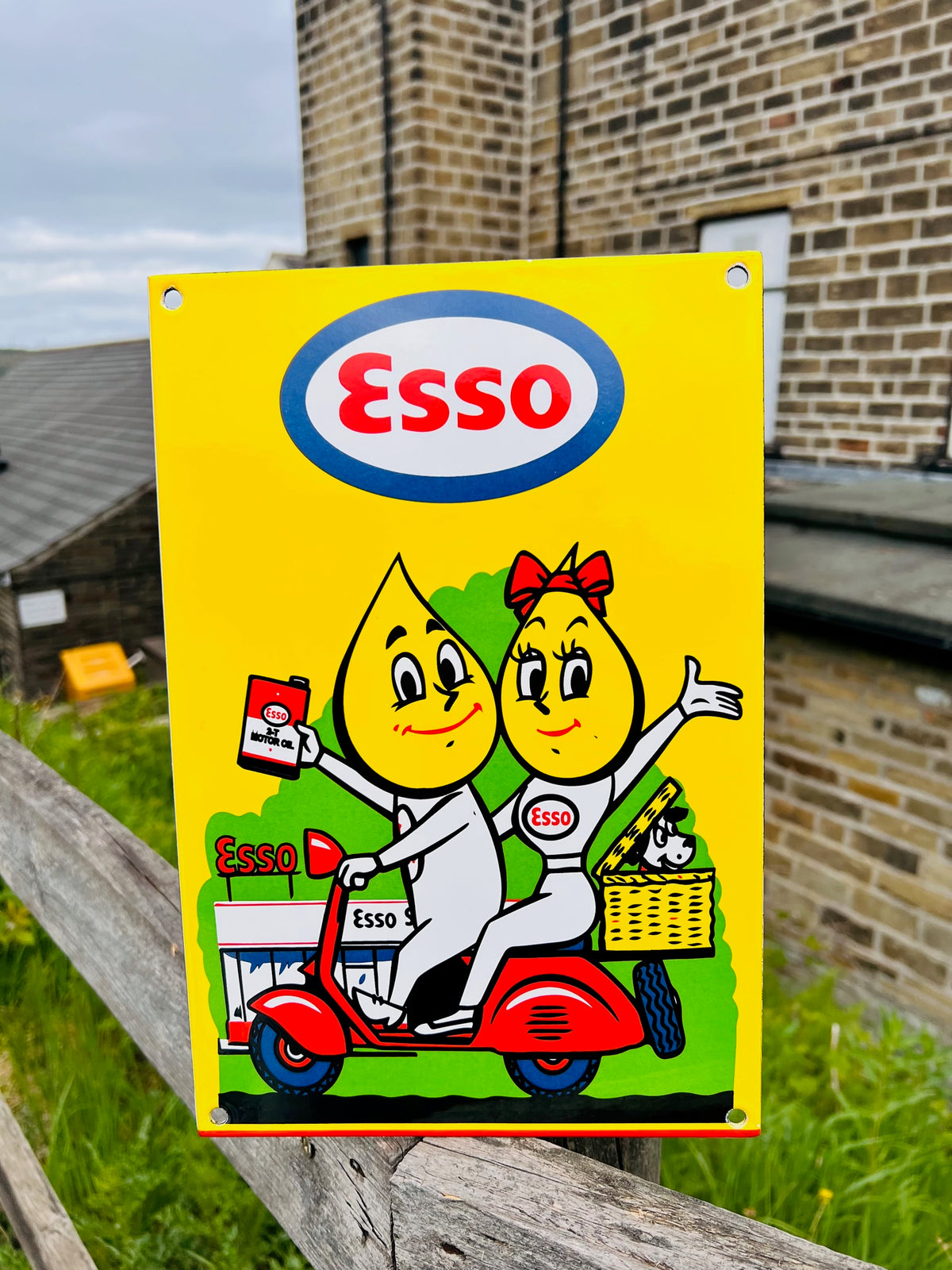 Esso Drip Enamel Sign