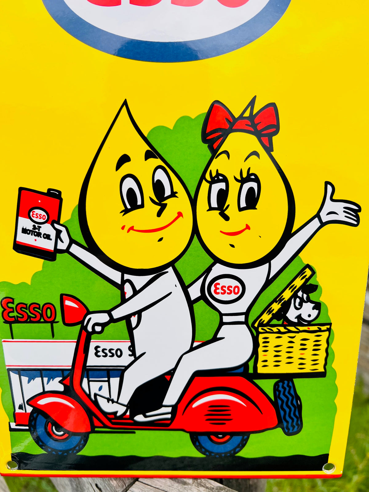 Esso Drip Enamel Sign