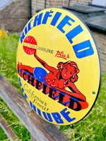 Richfield Gasoline Enamel Sign