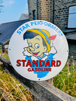 Standard Gasoline Enamel Sign