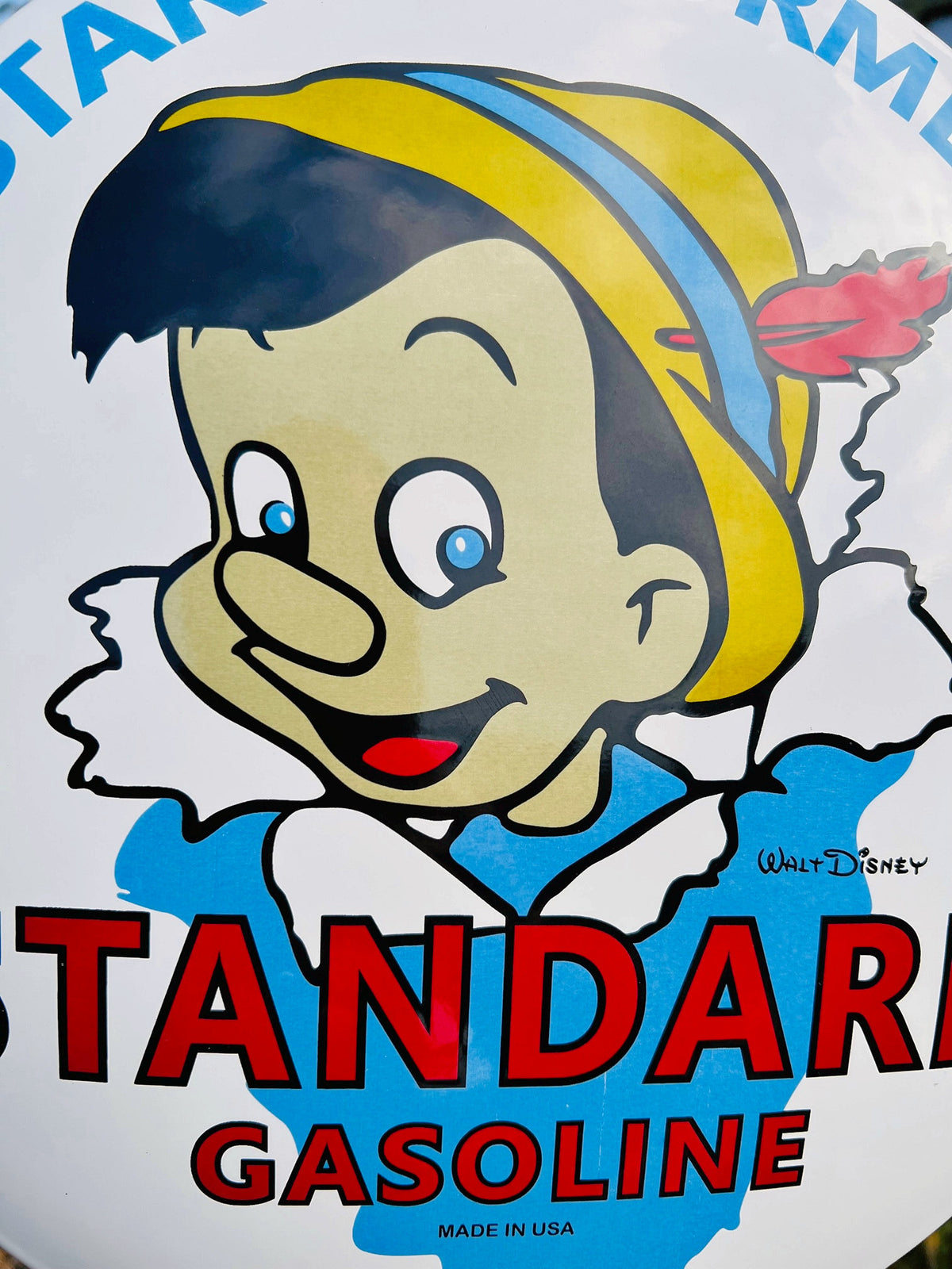 Standard Gasoline Enamel Sign