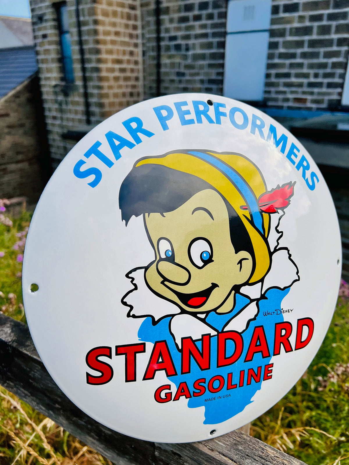 Standard Gasoline Enamel Sign