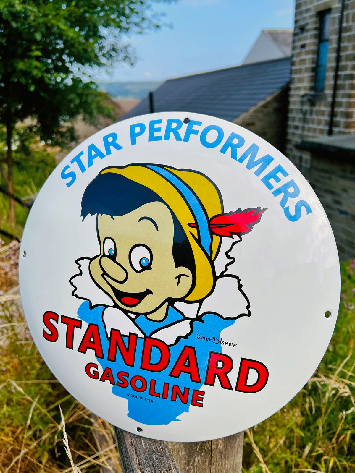 Standard Gasoline Enamel Sign