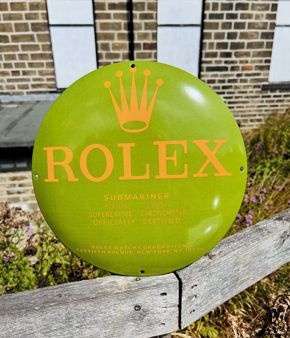 Rolex Submariner Enamel Sign