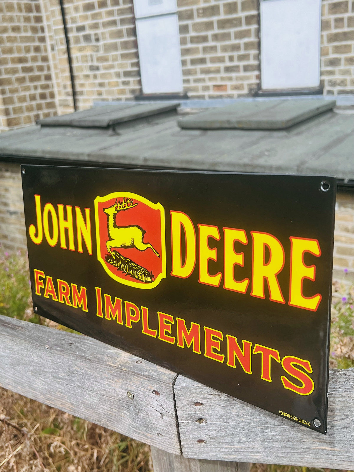 John Deere Enamel Sign