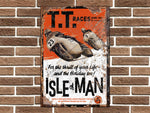 Isle of Man TT Races Metal Sign