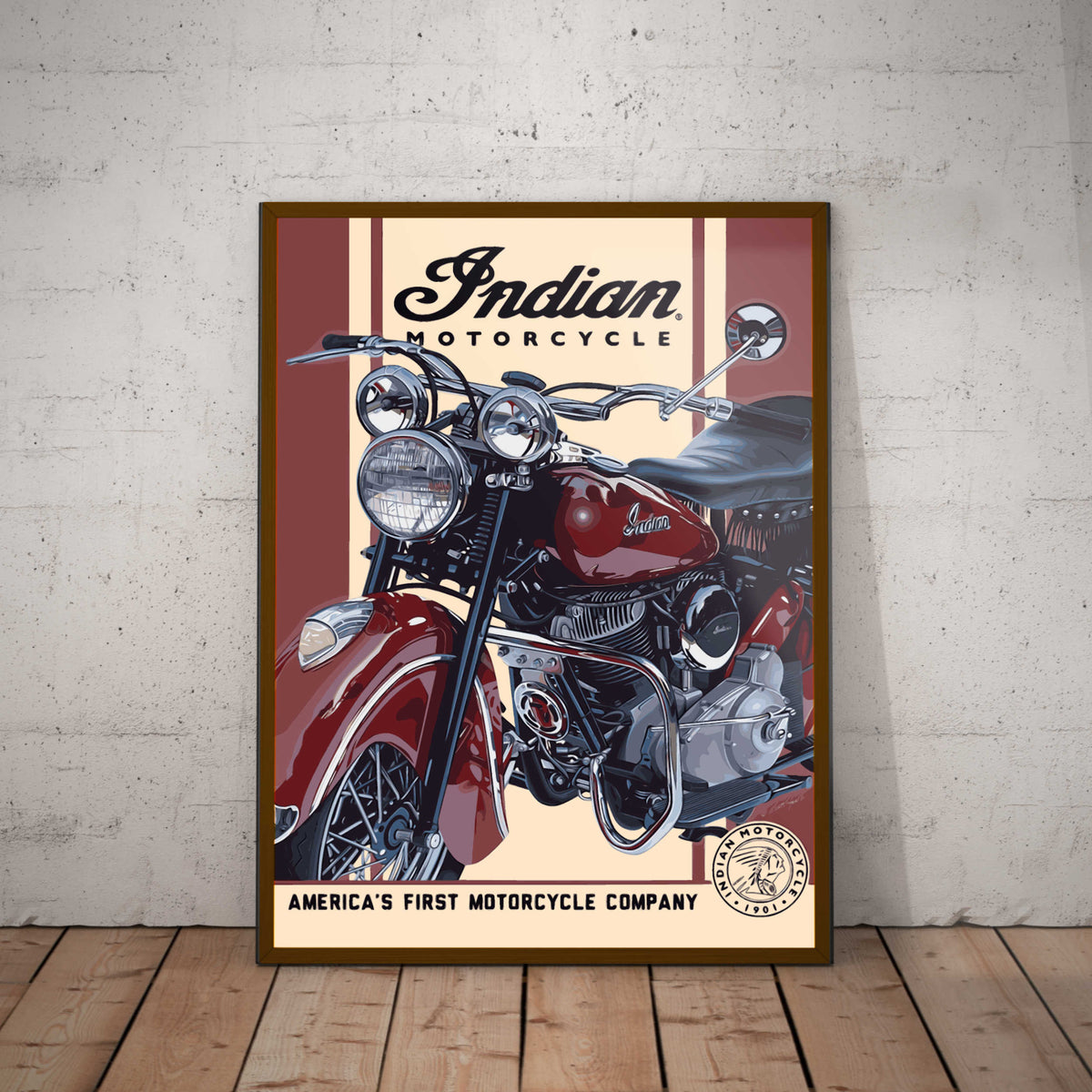 Indian Motorcycles Paper Poster