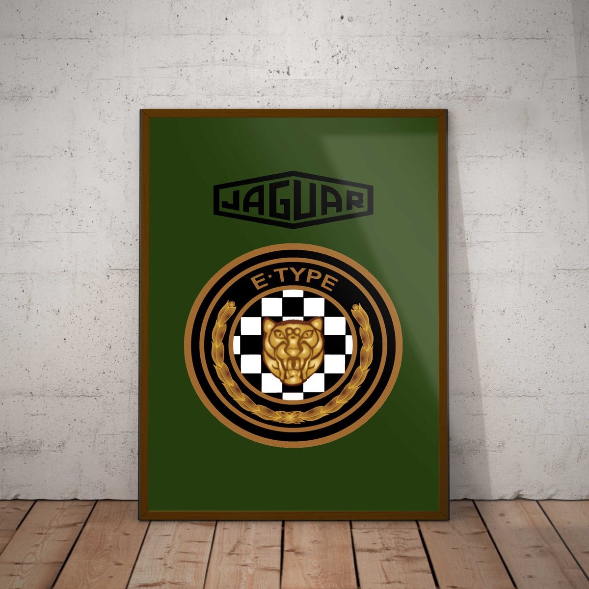 Jaguar E-Type Paper Poster