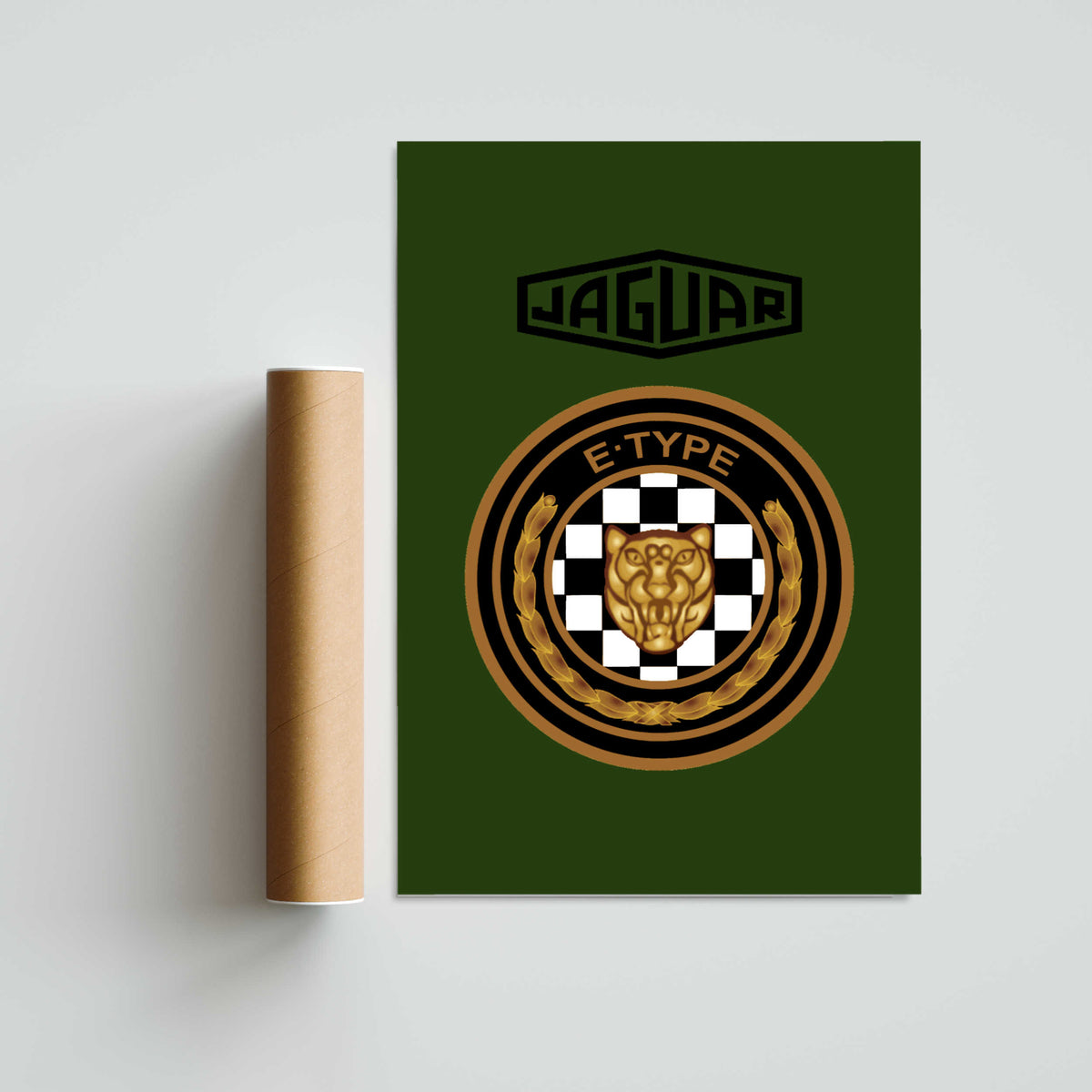 Jaguar E-Type Paper Poster