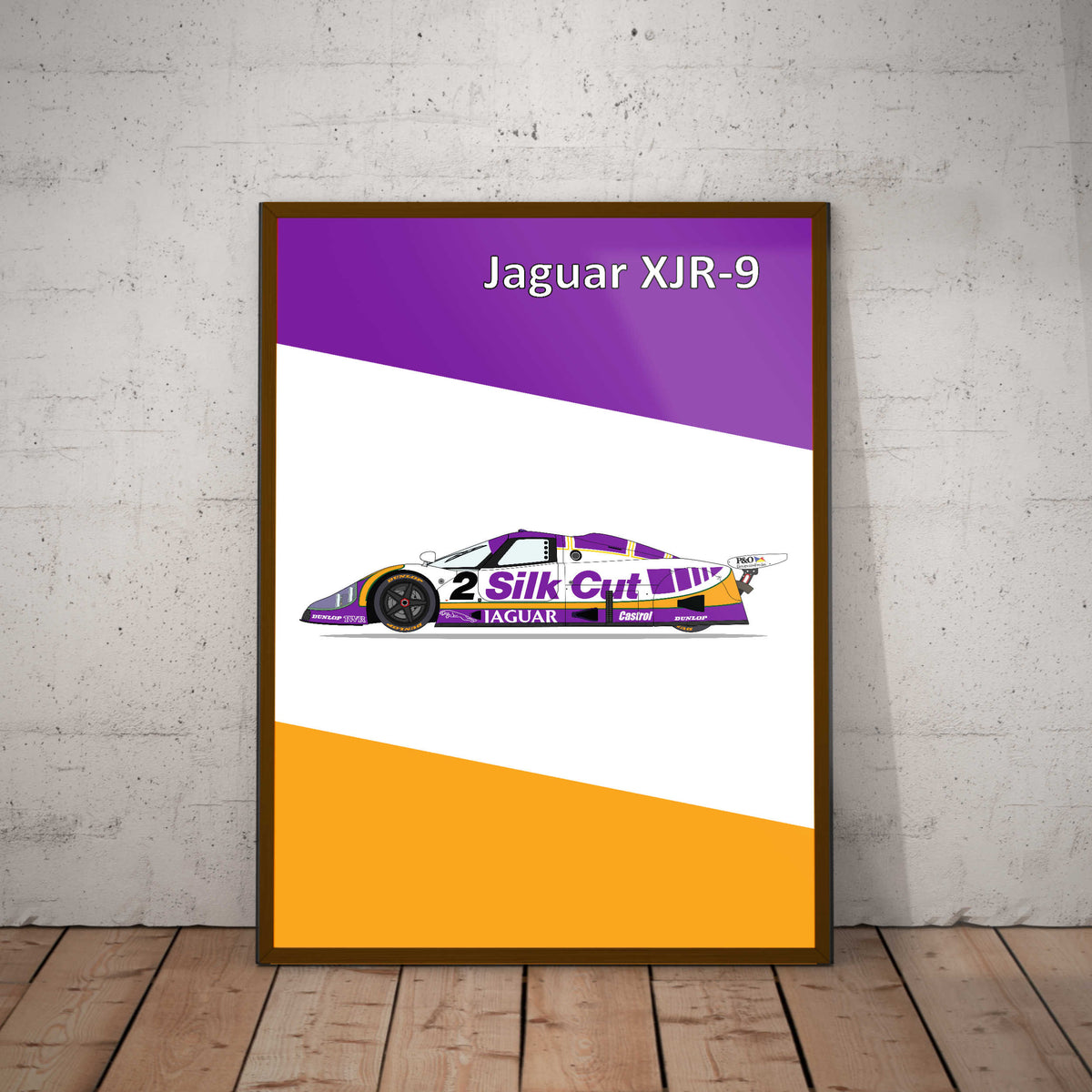 Jaguar XJR-9 Silk Cut Paper Poster