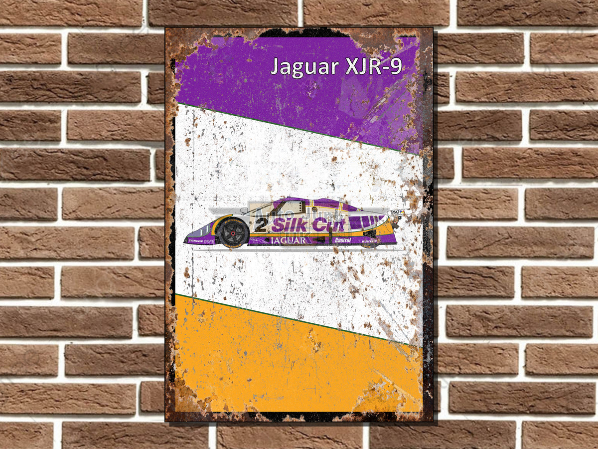 Jaguar Silk Cut Metal Sign