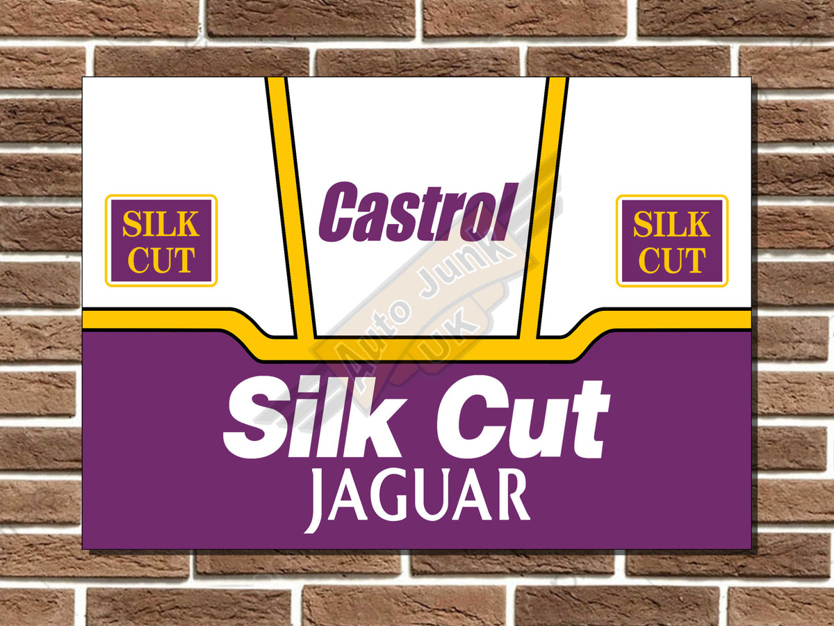 Jaguar Silk Cut Livery Metal Sign