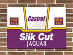 Jaguar Silk Cut Livery Metal Sign