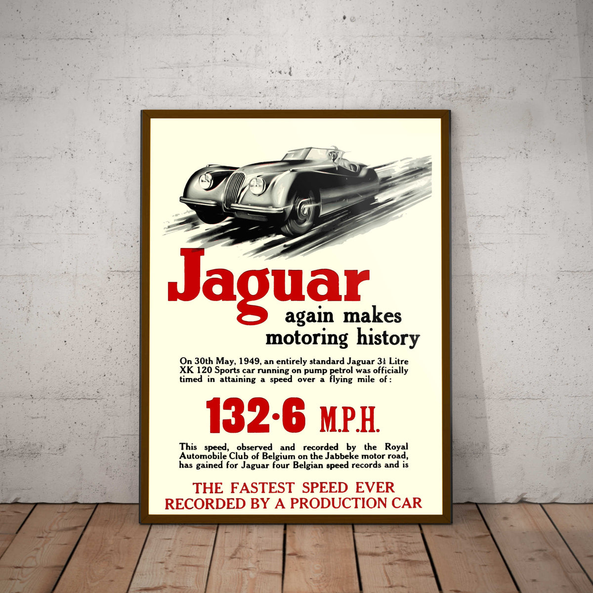Jaguar Makes History Paper Poster