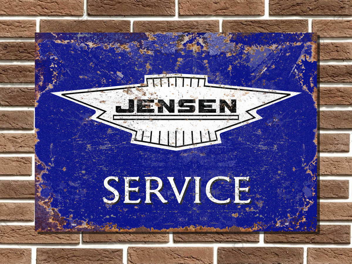 Jensen Service Metal Sign