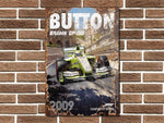 Jenson Button Brawn GP Metal Sign