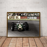 Jim Clark Lotus 49 Paper Poster