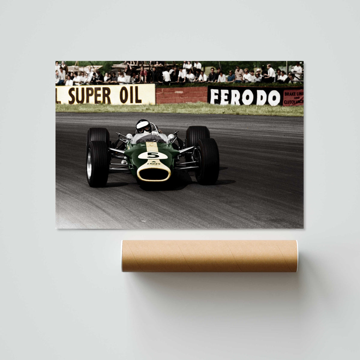 Jim Clark Lotus 49 Paper Poster